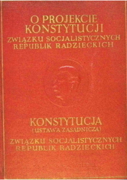 O projekcie Konstytucji Związku Socjalistycznych Republik Radzieckich