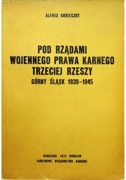 Pod rządami wojennego prawa karnego Trzeciej Rzeszy