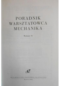 Poradnik warsztatowca mechanika