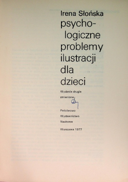 Psychologiczne problemy ilustracji dla dzieci