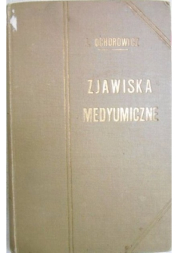 Zjawiska medyumiczne 1913 r.