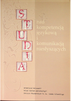 Studia nad kompetencją językową i komunikacją