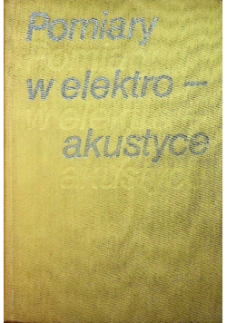 Pomiary w elektroakustyce