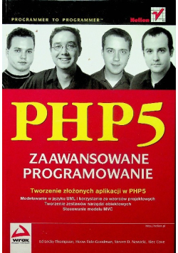 PHP 5 zaawansowane programowanie