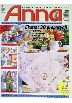 Czasopismo Anna najpiękniejsze robótki ręczne Nr 3/01