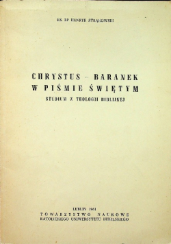 Chrystus - Baranek w Piśmie Świętym