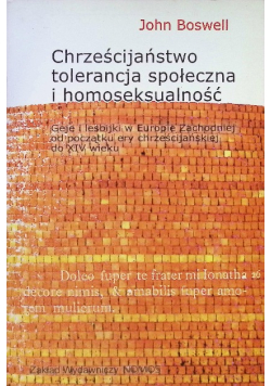 Chrześcijaństwo tolerancja społeczna i homoseksualność