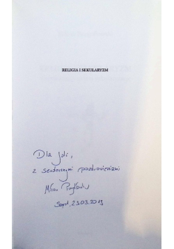 Religia i sekularyzm współczesny spór o sekularyzację