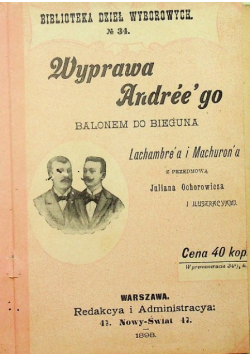 Wyprawa Andreego balonem do bieguna 1898 r.