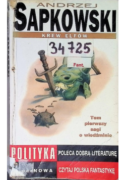 Saga o Wiedźminie Tom I Krew elfów