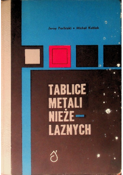 Tablice metali nieżelaznych
