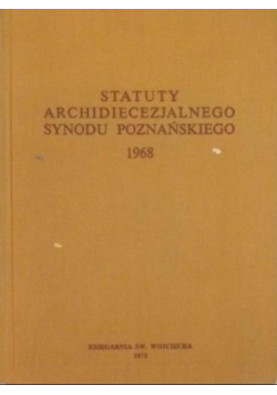 Statuty archidiecezjalnego synodu poznańskiego