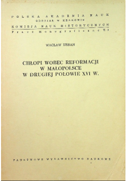 Chłopi wobec reformacji w Małopolsce w drugiej połowie XVI w