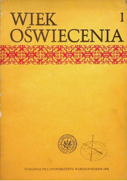 Wiek oświecenia Tom 1