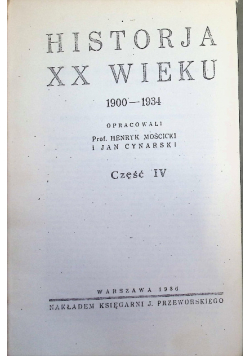 Historija XX wieku 1900 - 1934 1936 r.