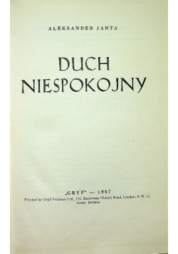 Duch niespokojny
