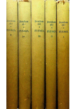 Dembowski Pisma Tom 1 do 5
