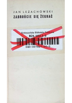 Zabrońcie się żegnać