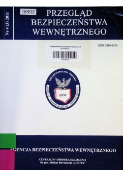 Przegląd bezpieczeństwa wewnętrznego Nr 4 / 11