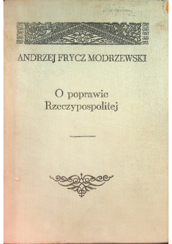 O poprawie Rzeczypospolitej