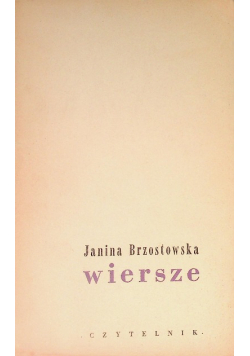 Brzostowska Wiersze