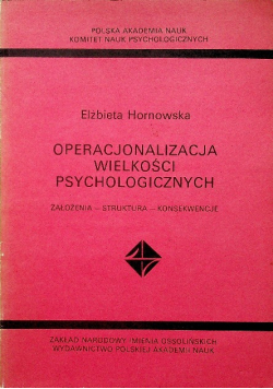 Operacjonalizacja wielkości psychologicznych