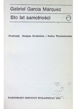 Sto lat samotności
