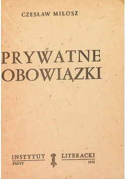 Prywatne obowiązki