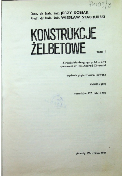 Konstrukcje żelbetowe tom 1