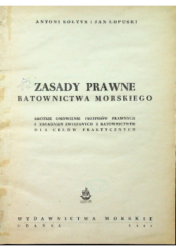 Zasady prawne ratownictwa morskiego