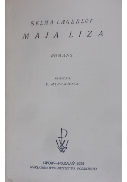 Maja Liza, 1925r.