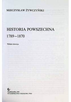 Historia powszechna 1789-1870