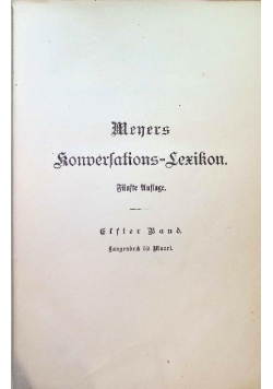 Meyers Konwersations Lexikon  1896 r