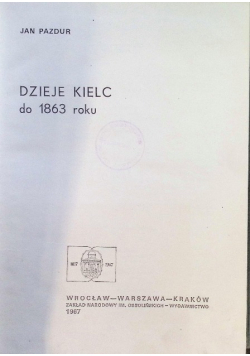 Dzieje Kielc do 1863 roku