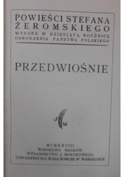 Przedwiośnie, 1928 r.