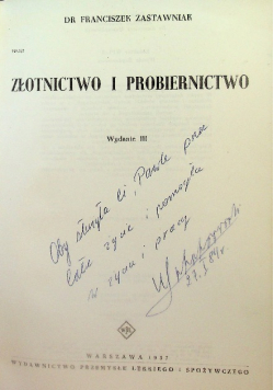 Złotnictwo i probiernictwo