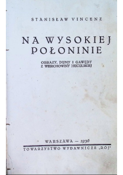 Na wysokiej połoninie 1936 r.
