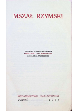 Mszał Rzymski