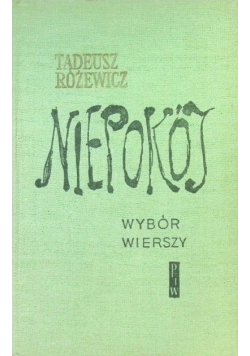 Niepokój wybór wierszy