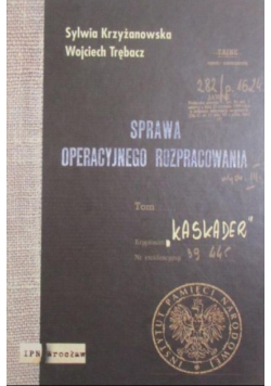 Sprawa operacyjnego rozpracowania