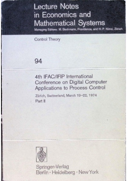 Lecture Notes in Economics and Mathematical Systems 94 Part II