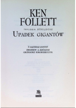 Trylogia stulecie Upadek gigantów