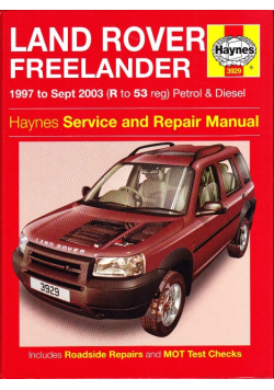 Land Rover Freelander 1997 to Sept 2003