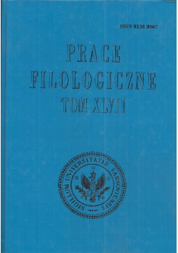 Prace Filologiczne Tom XLVII