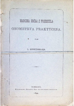 Geometrya Praktyczna 1895 r.