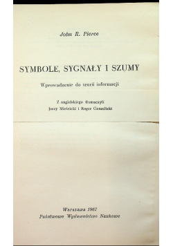 Symbole sygnały i szumy