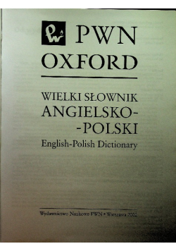 Wielki słownik angielsko polski