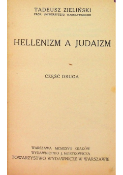 Religje świata antycznego. Religja Hellenizmu, 1927r.