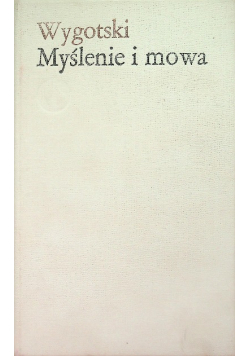 Myślenie i mowa