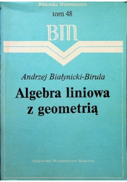 Algebra liniowa z geometrią